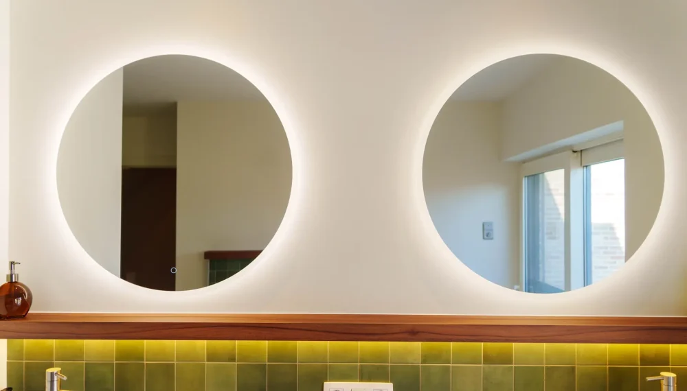 Groene badkamer in Hasselt