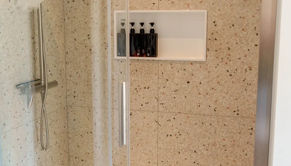 Groene badkamer in Hasselt