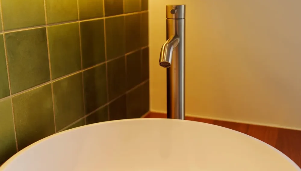 Groene badkamer in Hasselt